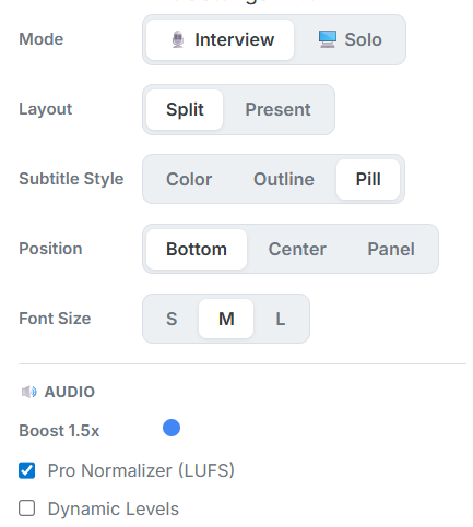 Total control of sizes and layouts for shorts